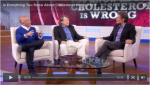 Screen shot of Part 2 of Dr. Oz's episode on cholesterol.