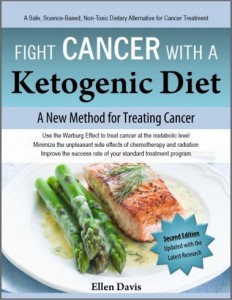 Image of the cover of the book, "Fight Cancer With A Ketogenic Diet"